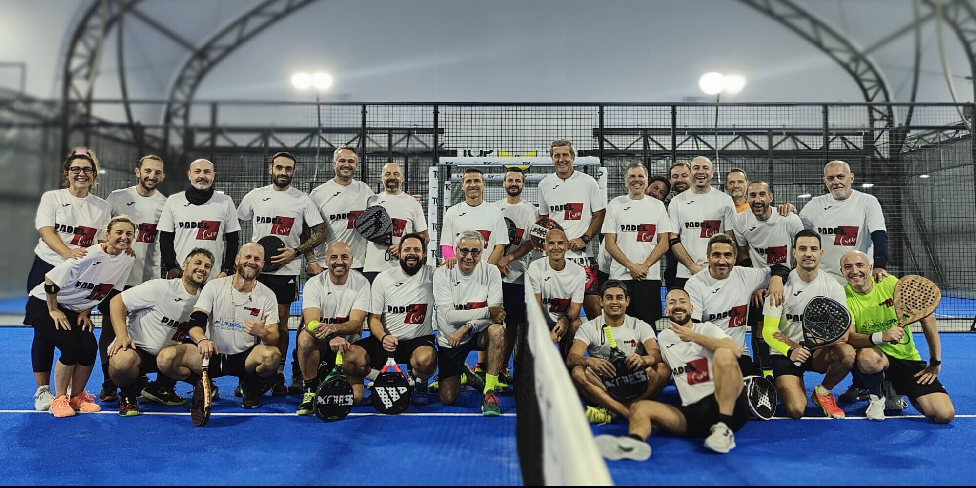 Partita al Top Padel Torrino la nuova stagione Padel Crew