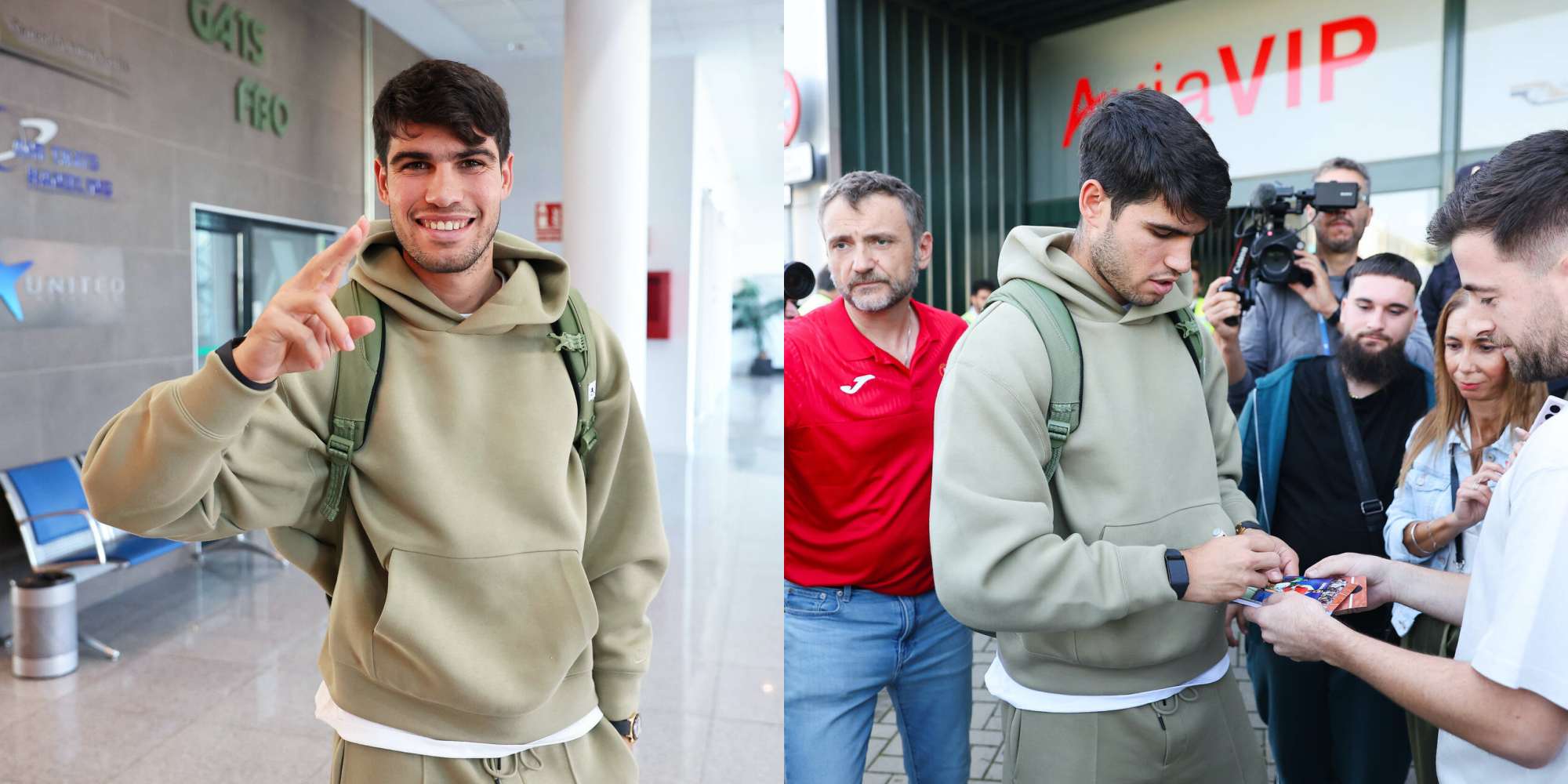 Alcaraz sbarca a Malaga, è pronto per la Coppa Davis