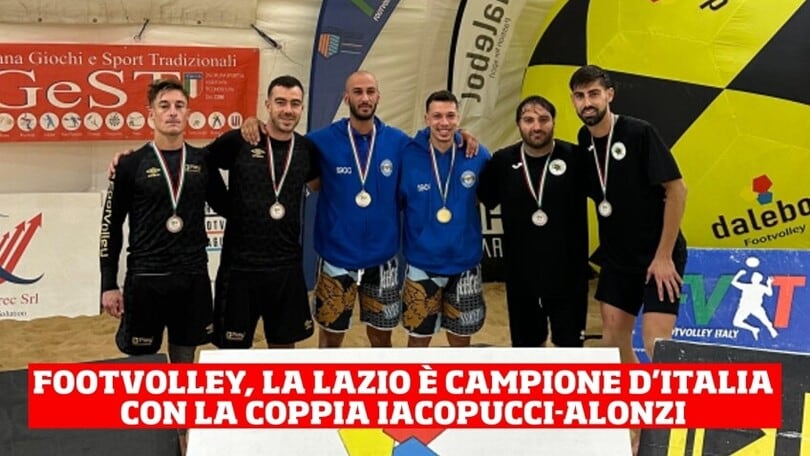 Footvolley, la Lazio è campione d'Italia