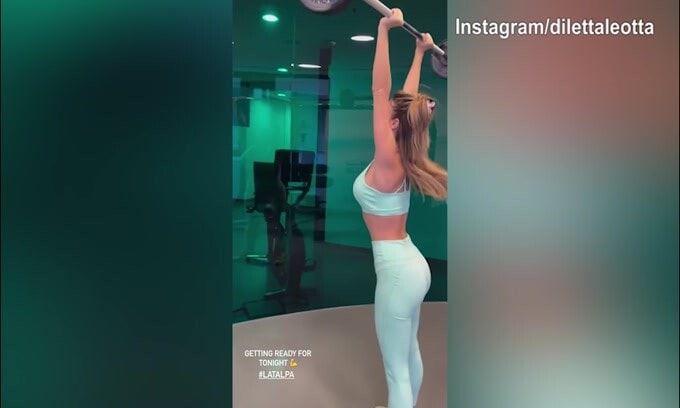 Diletta Leotta si prepara per un'altra puntata della "Talpa"