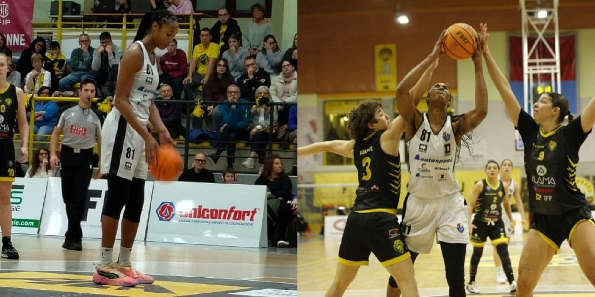 Alaina Coates in campo un mese dopo l'intervento