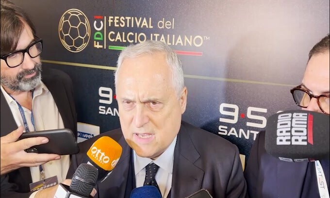 Lotito: "Scudetto? É presto. Rinnovo Baroni? Si parla sempre di denaro..."