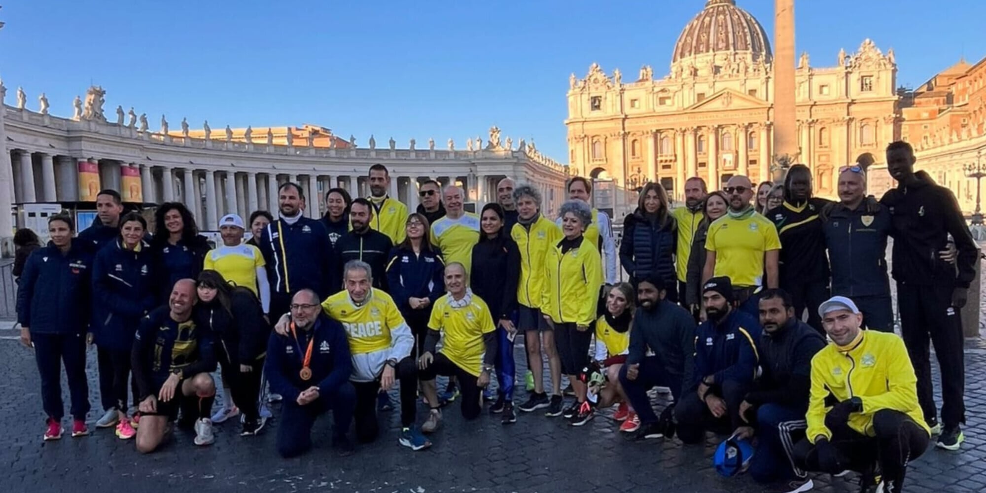 Allenamento a Roma con il Cardinale-maratoneta Vesco e Athletica Vaticana