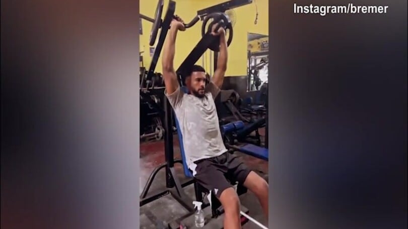 Juventus, Bremer torna ad allenarsi in palestra