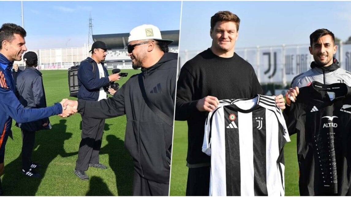 All Blacks in visita alla Continassa: incontro con la Juve di Motta