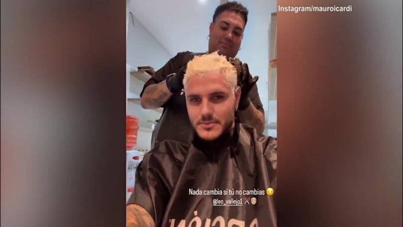 Mauro Icardi si rifà il look