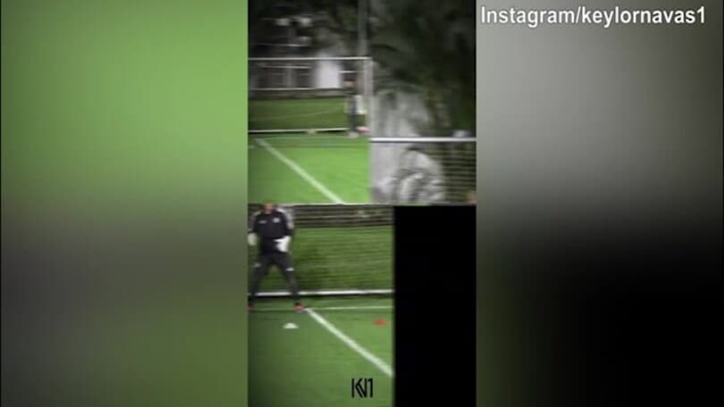 Keylor Navas non molla: allenamento per il portiere costaricano