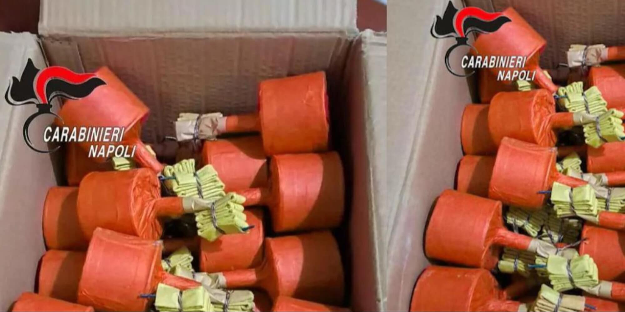 Napoli, ecco la bomba Sinner: trovati 50 chili di pericolosi botti illegali