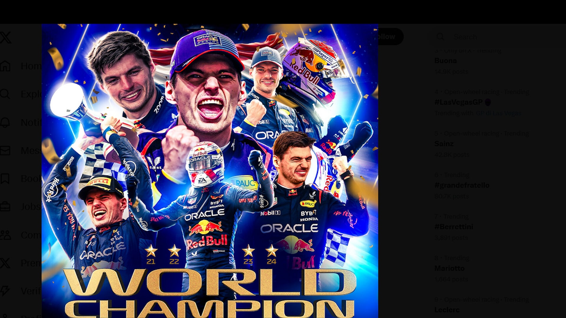 F1, festa Verstappen: il quinto posto a Las Vegas vale il quarto Mondiale