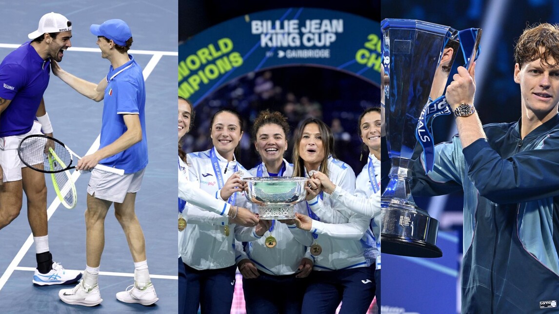 Da Sinner e Paolini fino a Musetti: le imprese da record del 2024 d'oro del tennis italiano