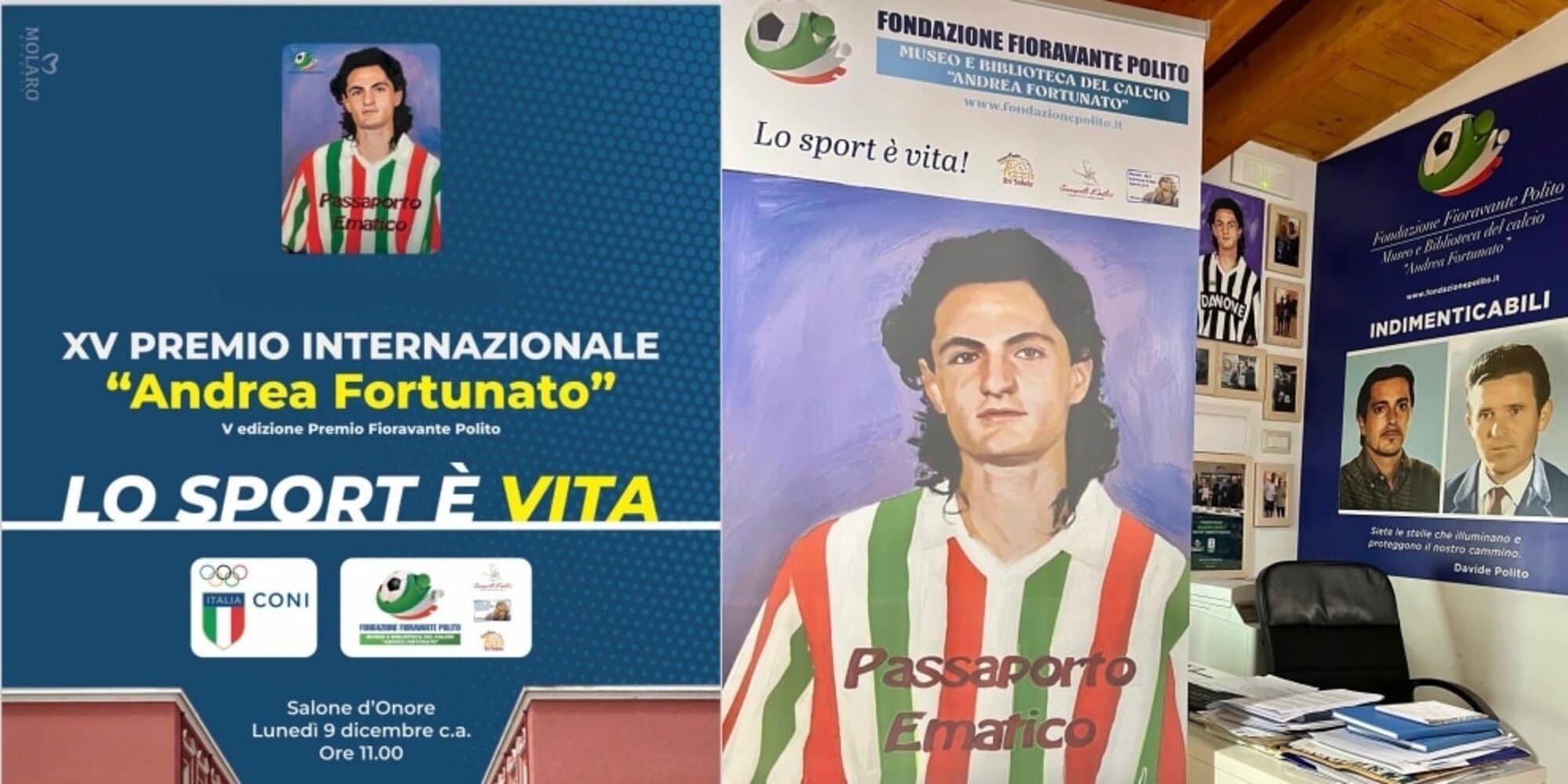 Premio Andrea Fortunato, la XV edizione il 9 dicembre