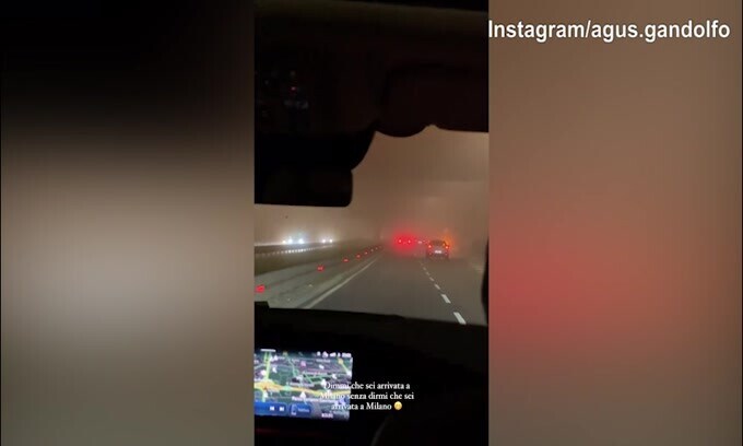 Lady Martinez torna a Milano tra...traffico e nebbia