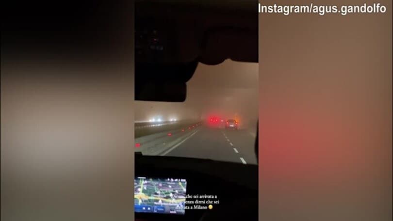 Lady Martinez torna a Milano tra...traffico e nebbia