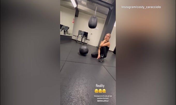 Costanza Caracciolo, che fatica! L'allenamento è devastante