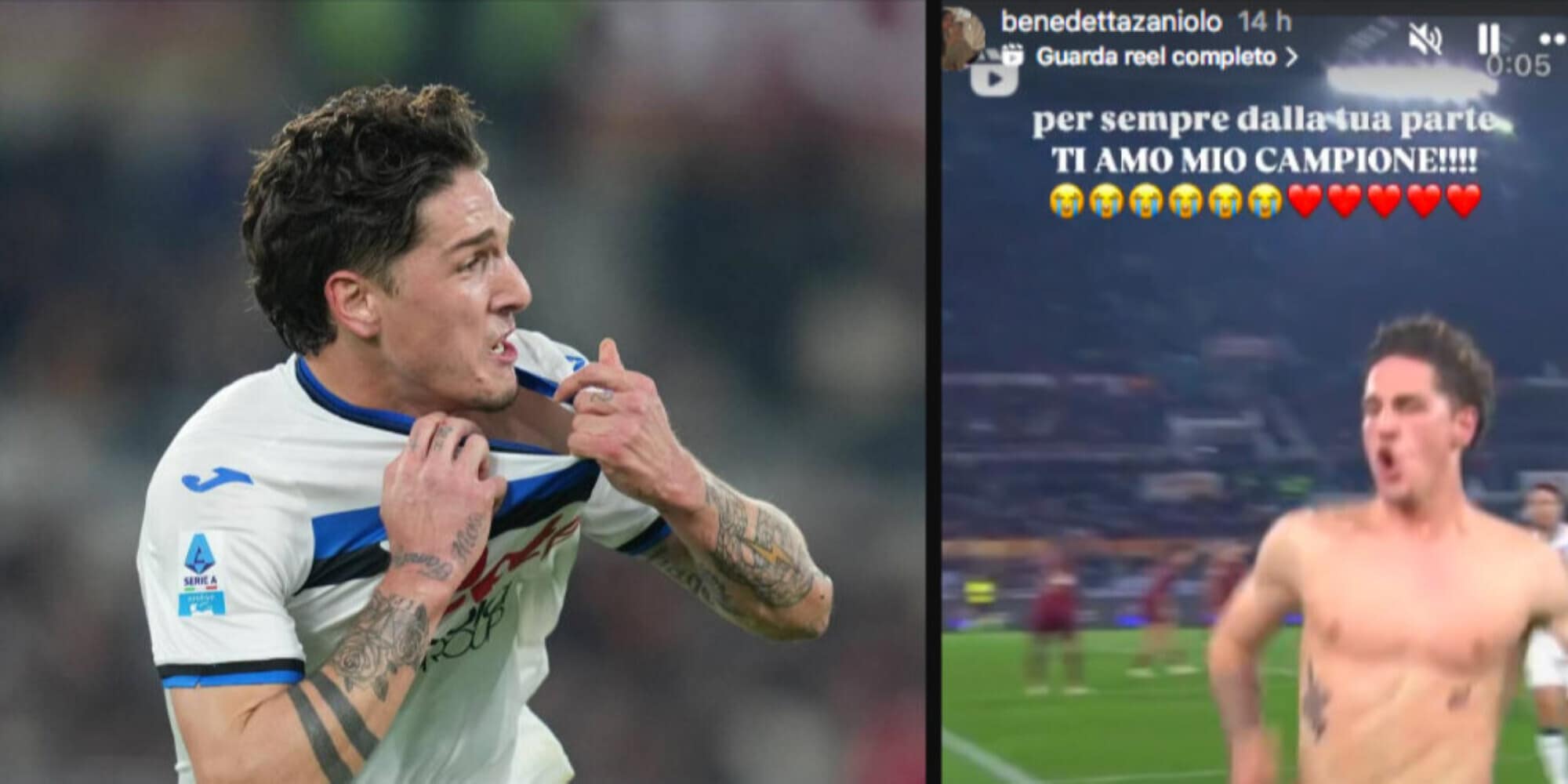 Festa Zaniolo dopo il gol alla Roma: l'esultanza della fidanzata e della sorella