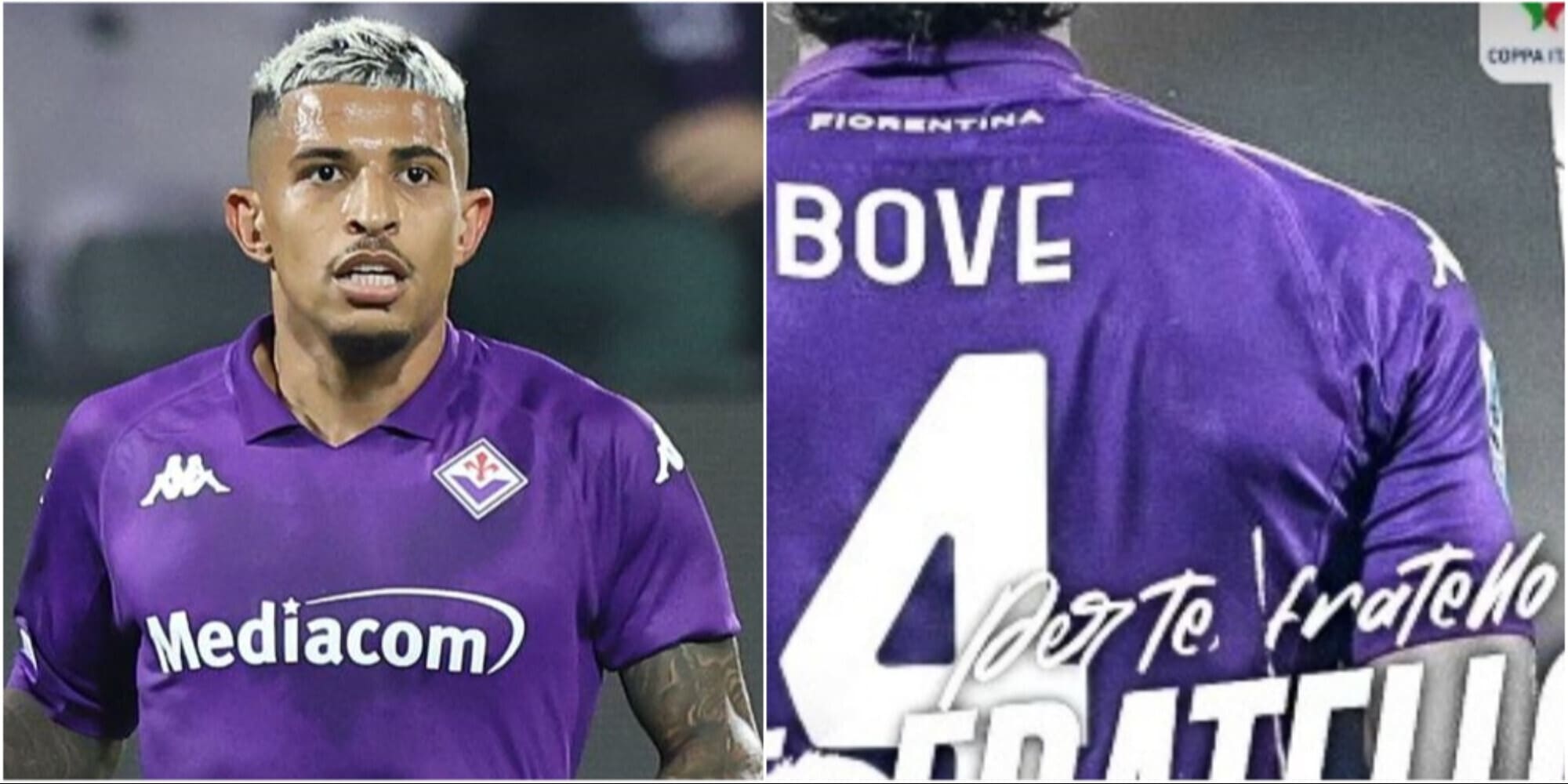 Bove, l'emozionante dedica social di Dodo prima di Fiorentina-Empoli