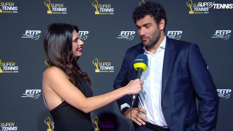 Berrettini ai SuperTennis Awards: "Orgoglioso di quello che ho fatto"