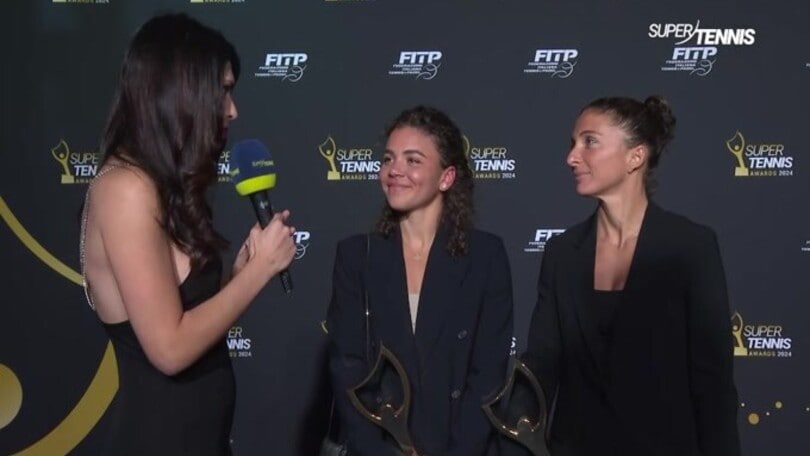 Paolini ed Errani, la coppia d'oro splende ai SuperTennis Awards