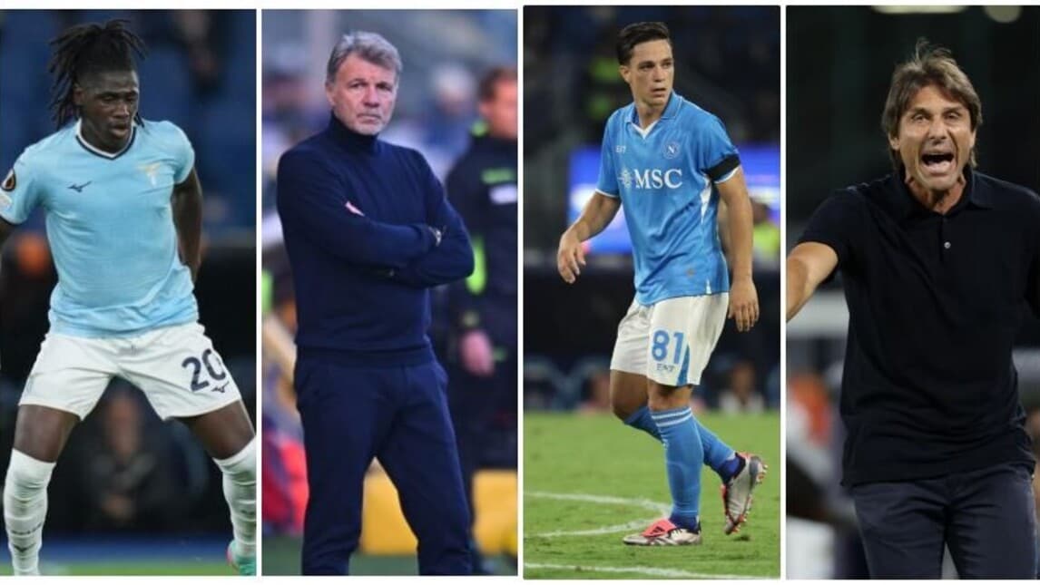Lazio-Napoli, le formazioni ufficiali di Baroni e Conte