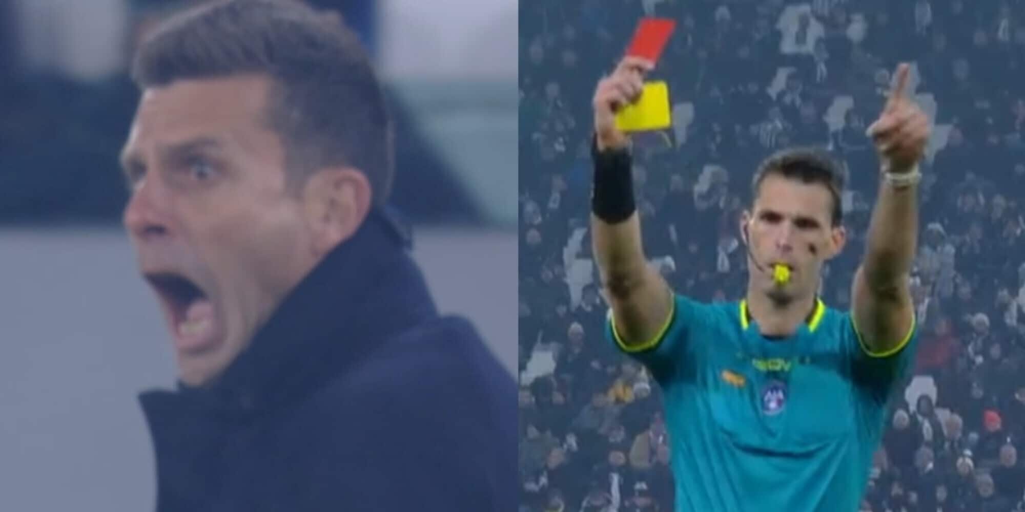 Thiago Motta espulso, la frase urlata all'arbitro durante Juve-Bologna