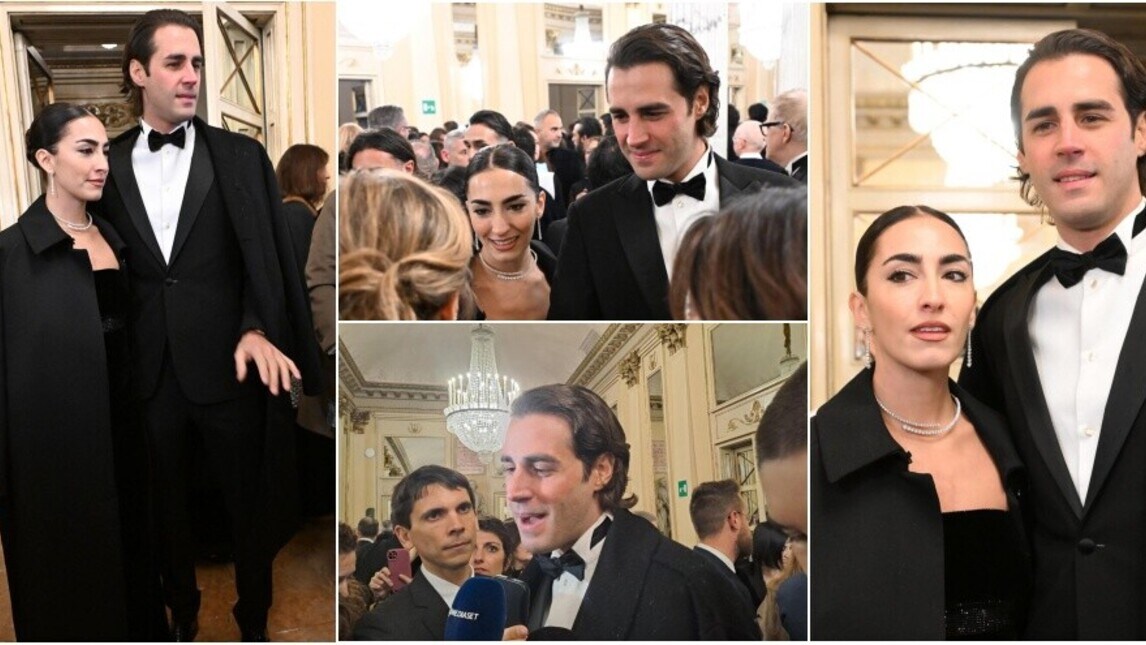 Tamberi e la moglie Chiara incantano la Scala: parata di vip per la Prima