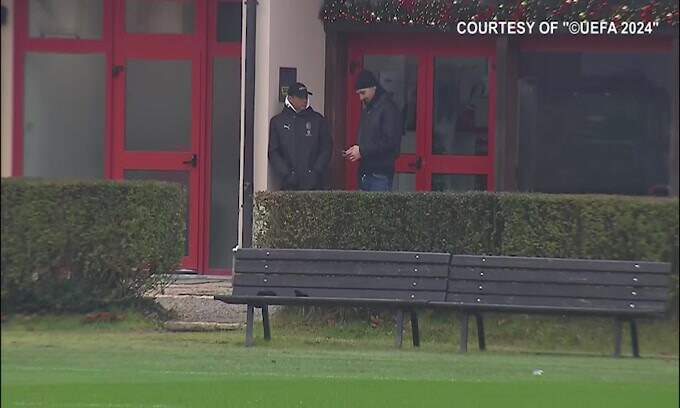 Thiago Silva a Milanello con Ibra