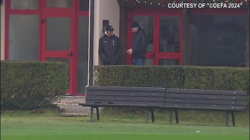 Thiago Silva a Milanello con Ibra