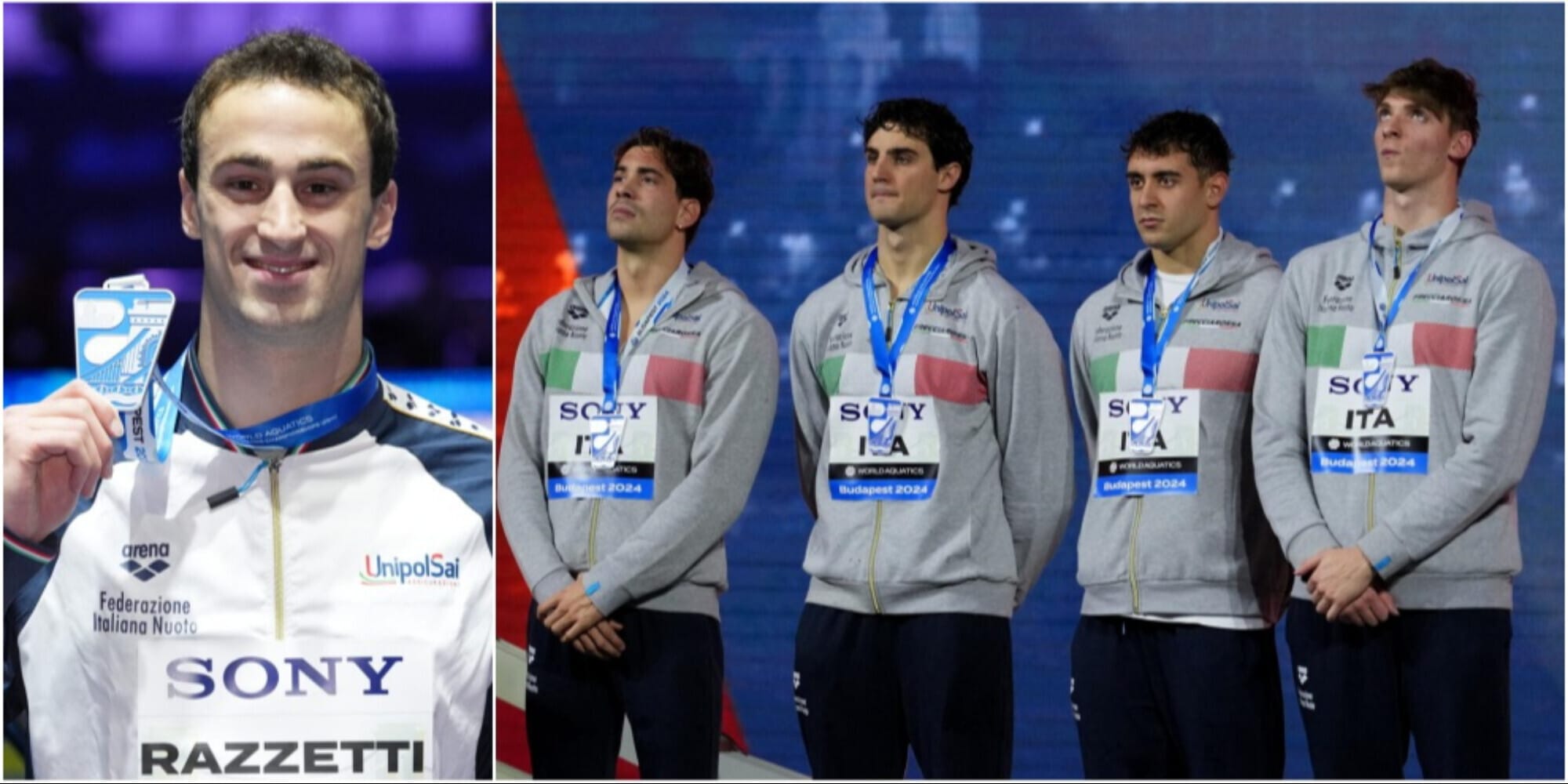Nuoto, Mondiali in vasca corta: Razzetti e la 4x100 stile libero d'argento a Budapest