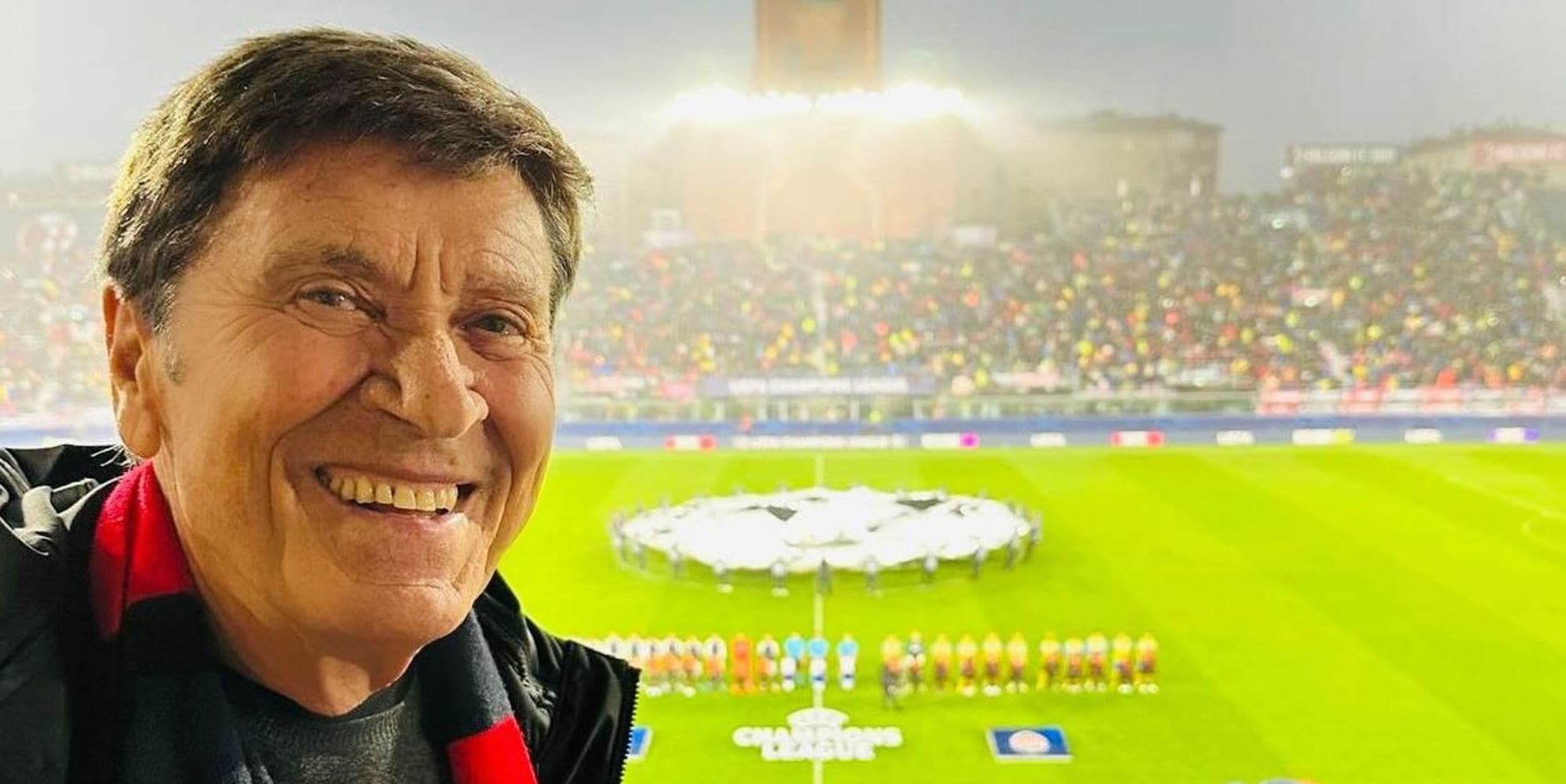 Gianni Morandi compie 80 anni: festa Champions con il suo Bologna a Lisbona