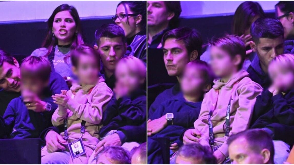 Morata senza Alice Campello: le dolci immagini dei figli che giocano con Dybala