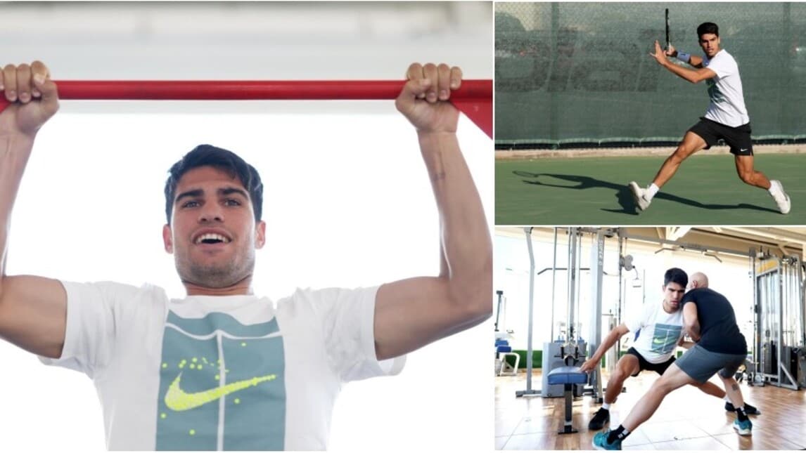 Alcaraz lavora duro per essere l'anti-Sinner tra campo e palestra