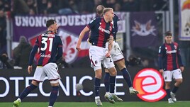 Bologna, superata la Fiorentina. Il Verona torna alla vittoria