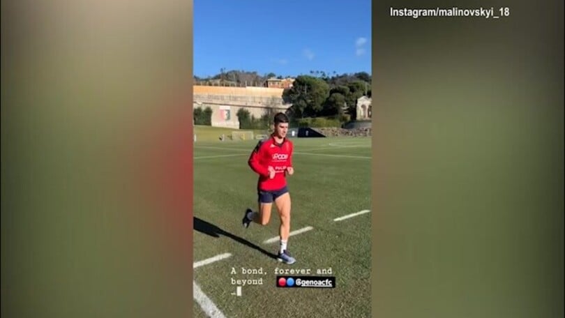 Genoa, prima corsa in campo per Malinovskyi