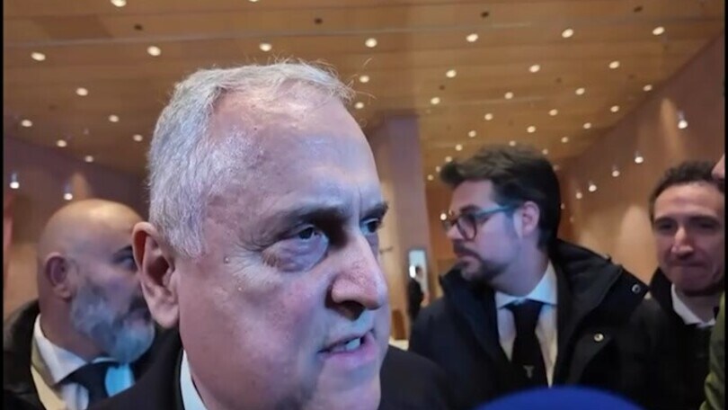 Lazio, Lotito ai collari d'oro del Coni