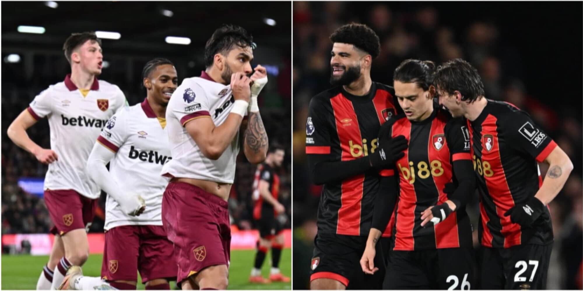 Premier League, Bournemouth-West Ham 1-1: Unal risponde al rigore di Paquetá