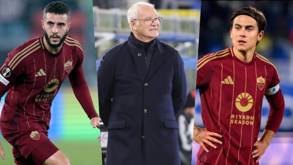 Roma-Sampdoria, la probabile formazione di Ranieri: c’è Dybala