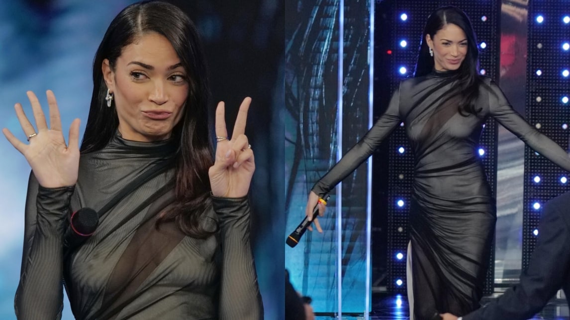 Elodie e il nude look strepitoso per Sarà Sanremo
