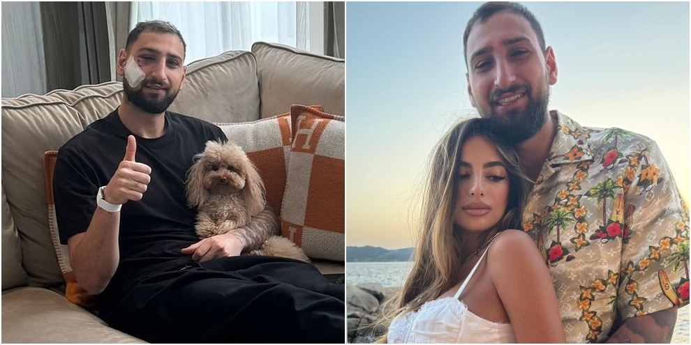 Il messaggio di Donnarumma dopo il calcio in faccia e la reazione della moglie