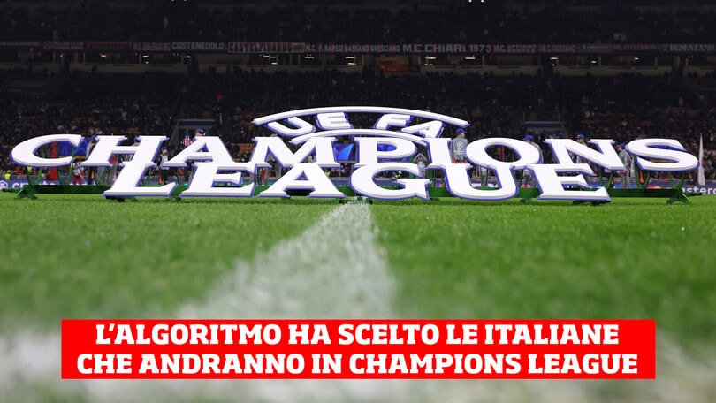 Serie A, l'algoritmo ha scelto chi andrà in Champions League