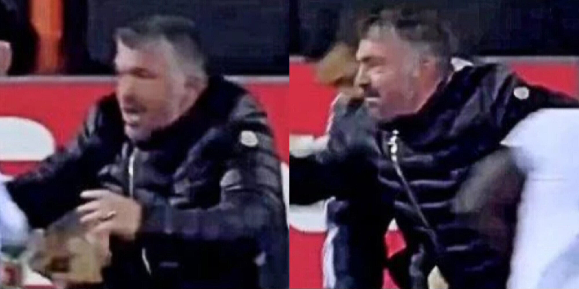 Gattuso impazzisce in campo: il gesto furioso verso i giocatori dell'Hajduk