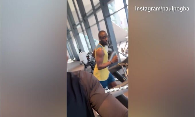 Santo Stefano, Paul Pogba lavora in palestra