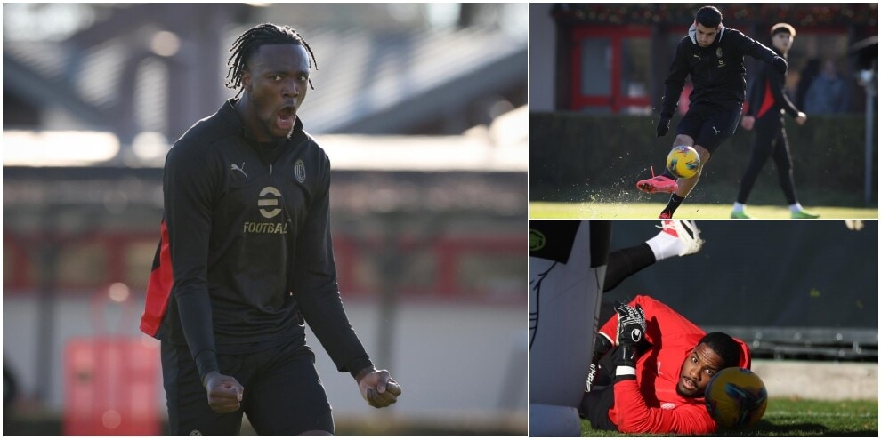 Milan, l'allenamento verso la Roma: Abraham prova il gol dell'ex...