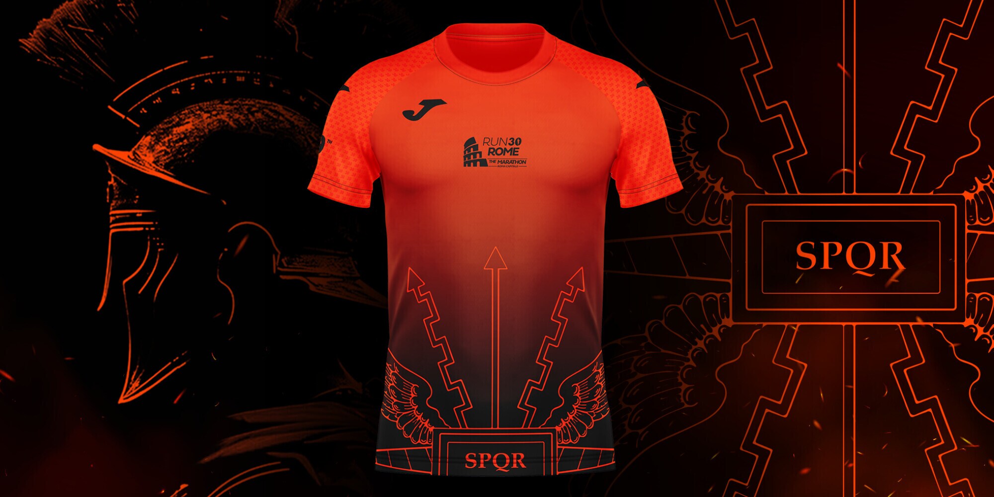 Run Rome The Marathon, è di Joma la t-shirt ufficiale in omaggio