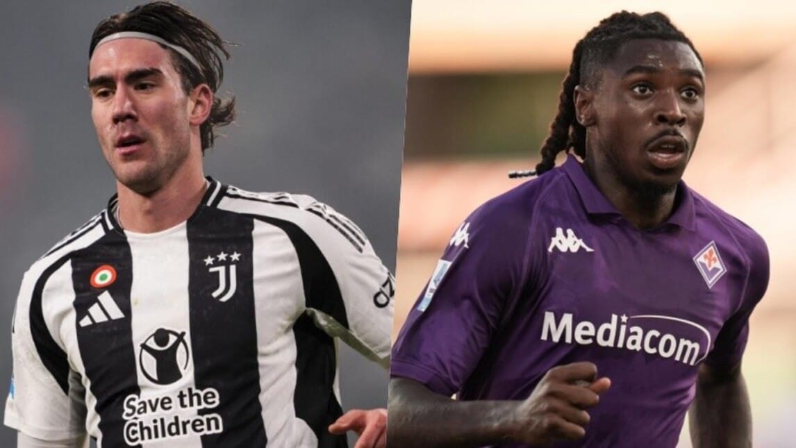 Juve-Fiorentina, le formazioni ufficiali: Motta con Vlahovic, Palladino si affida a Kean