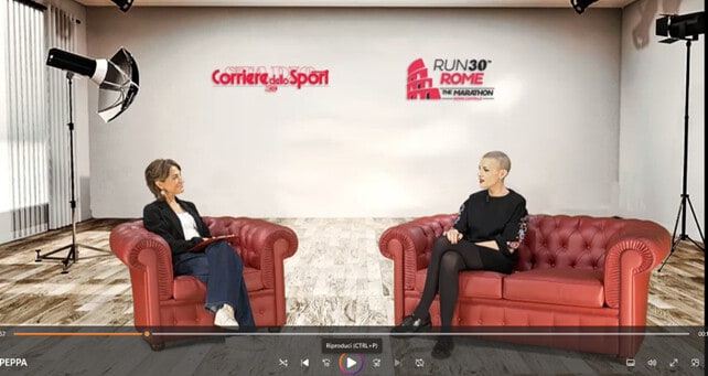 Maratona di Roma con Rome is Woman intervista Peppa Randazzo