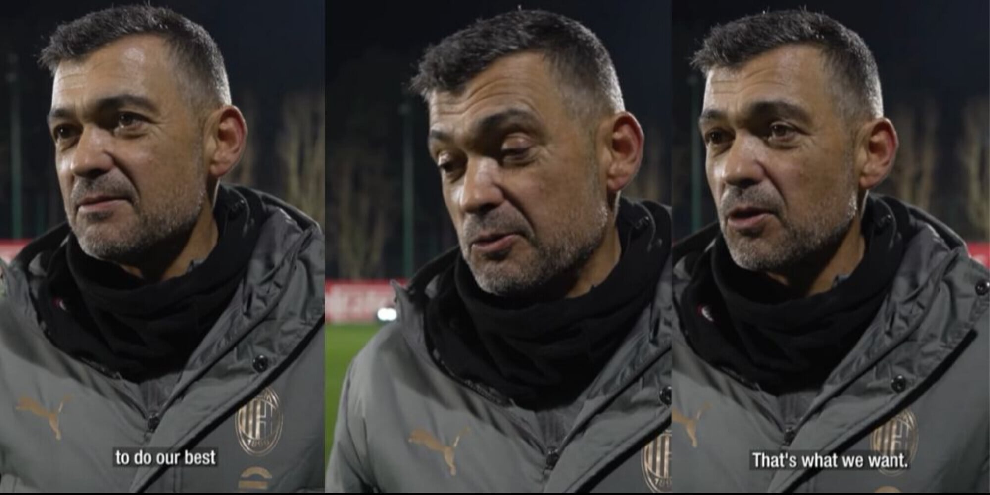 Milan, Conceicao: "Non abbiamo tempo, dobbiamo essere all'altezza"