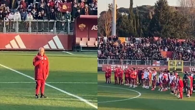 Roma, il discorso di Ranieri ai tifosi al Tre Fontane