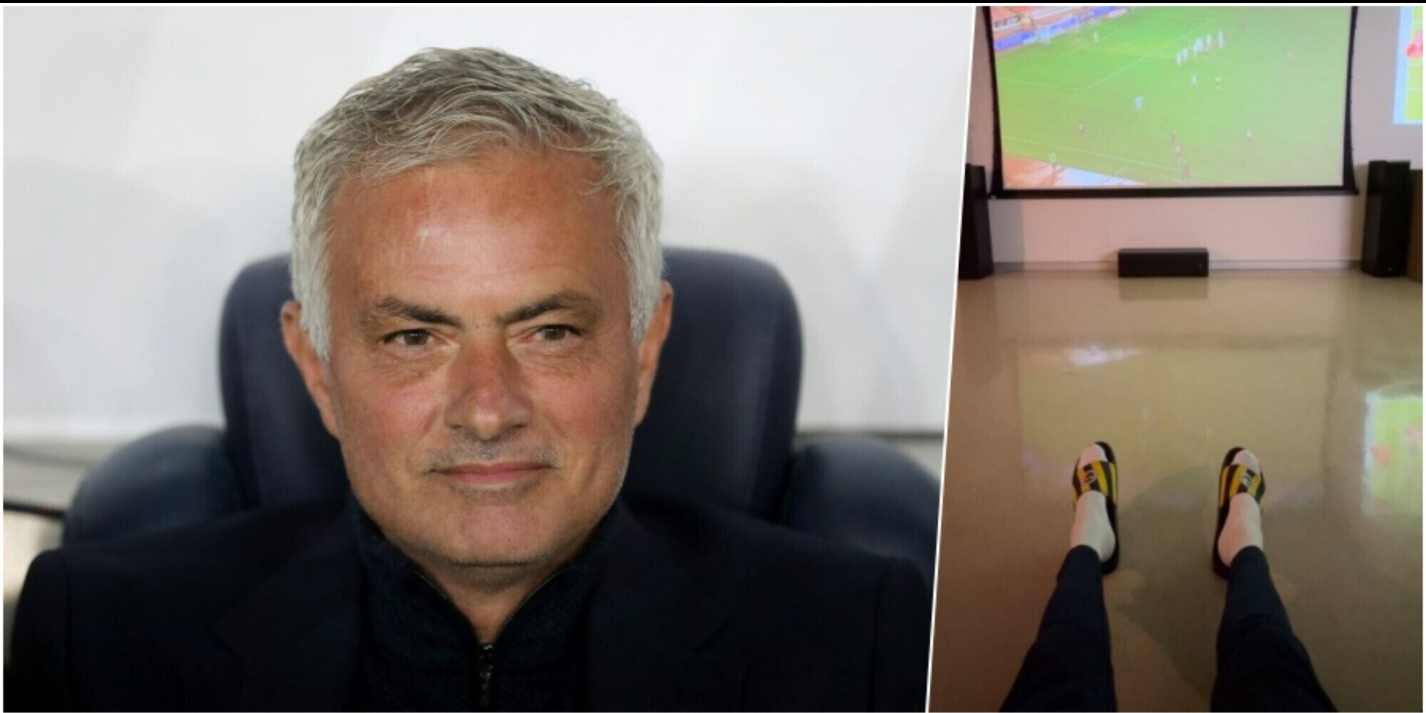 Mourinho, capodanno al lavoro con auguri social. E tornano le ciabatte