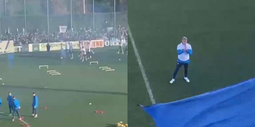 Lazio, carica derby: cori dei tifosi a Formello per Baroni e la squadra