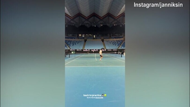 Australia, Jannik Sinner continua ad allenarsi